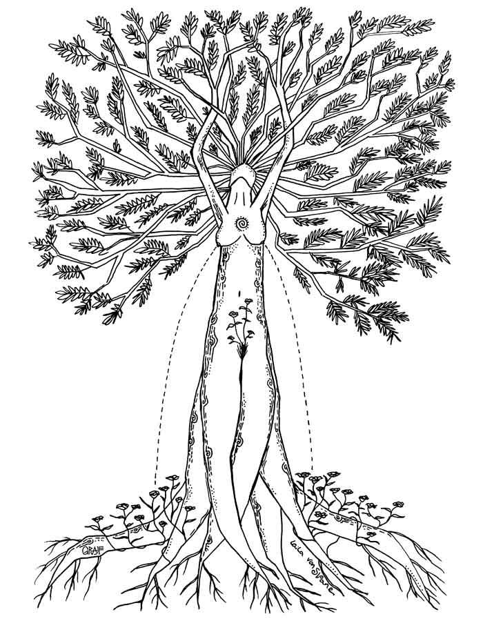 Grajf T-Shirt-Design Tree of Life