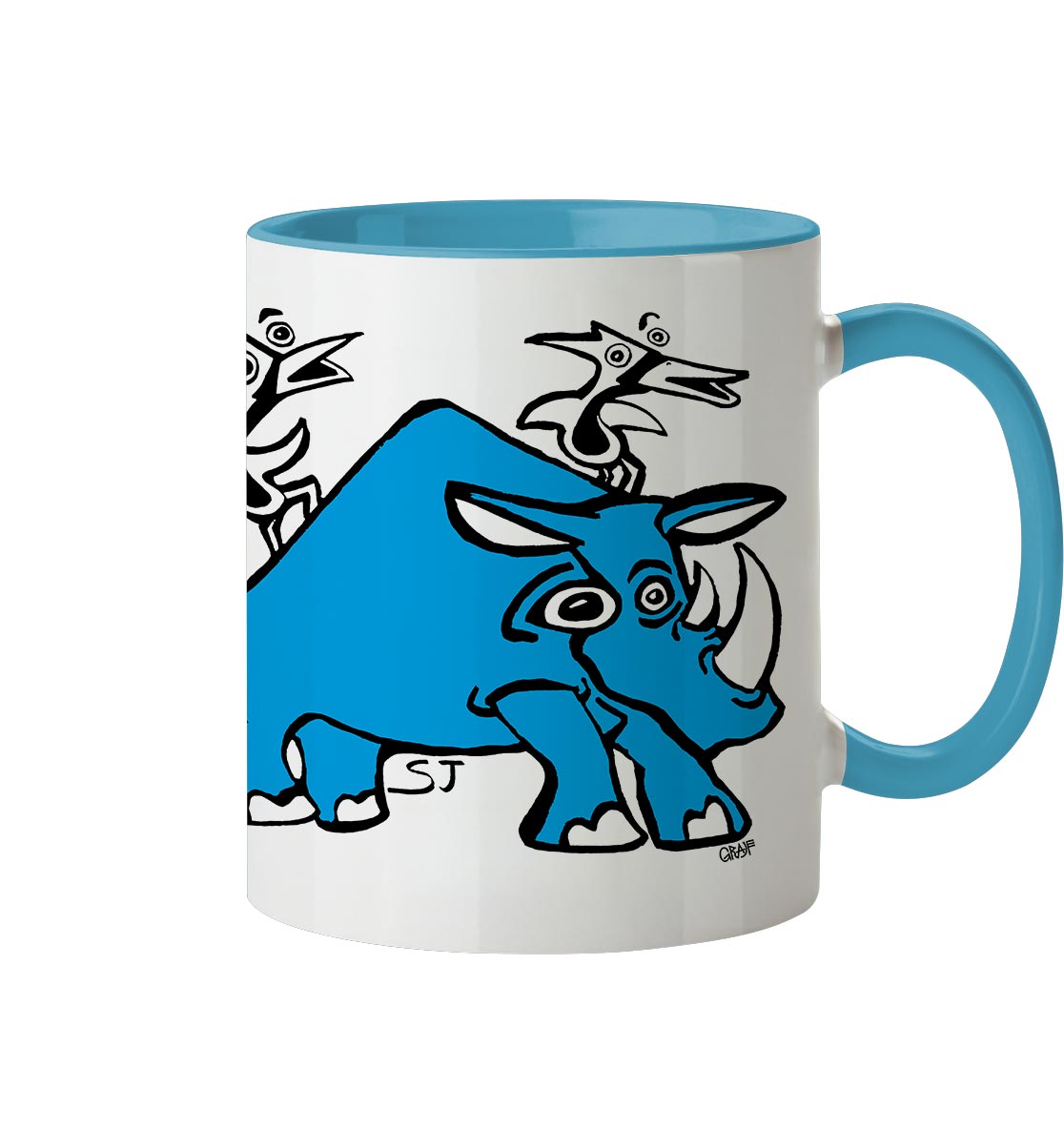 Rhino // Colored mug