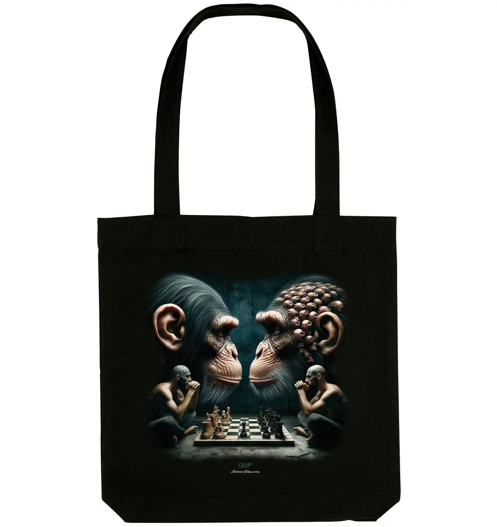 Monkey Game // Organic Tote Bag