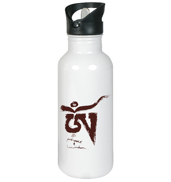 Tibetian Om // Stainless steel drinking bottle 600ml
