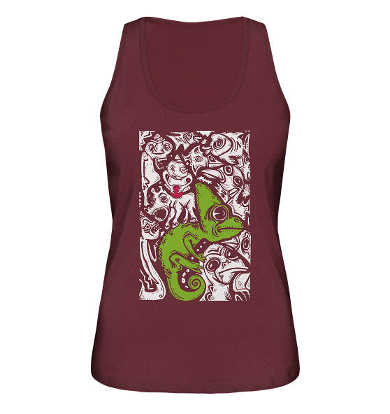 Camaleón // Camiseta sin mangas orgánica para mujer