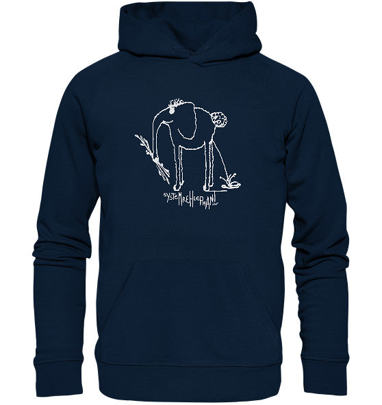 System deer elephant // Organic Hoodie