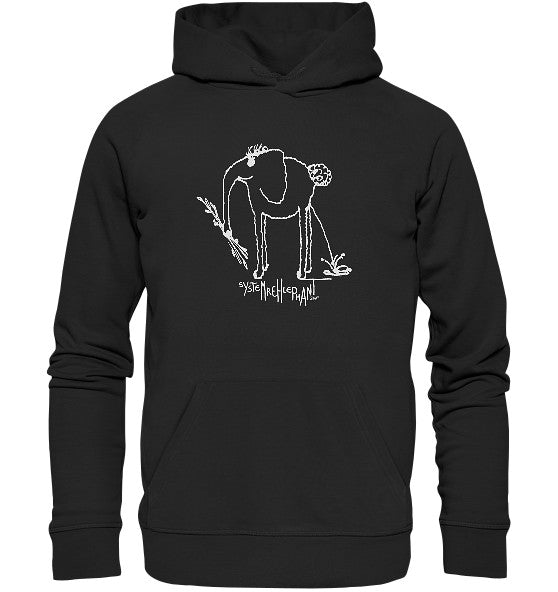 System deer elephant // Organic Hoodie