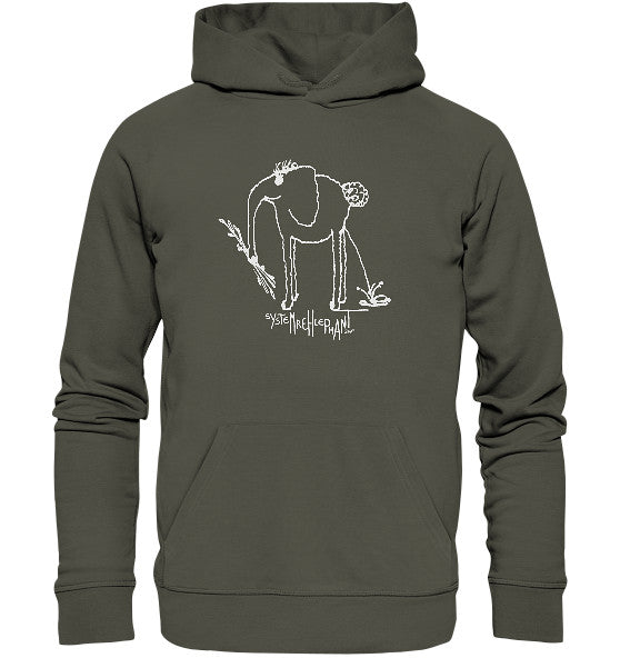 System deer elephant // Organic Hoodie