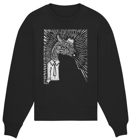 Zebra // Organic Oversized Sweatshirt